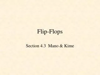 Flip-Flops