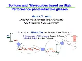 Solitons and Waveguides based on High Performance photorefractive glasses