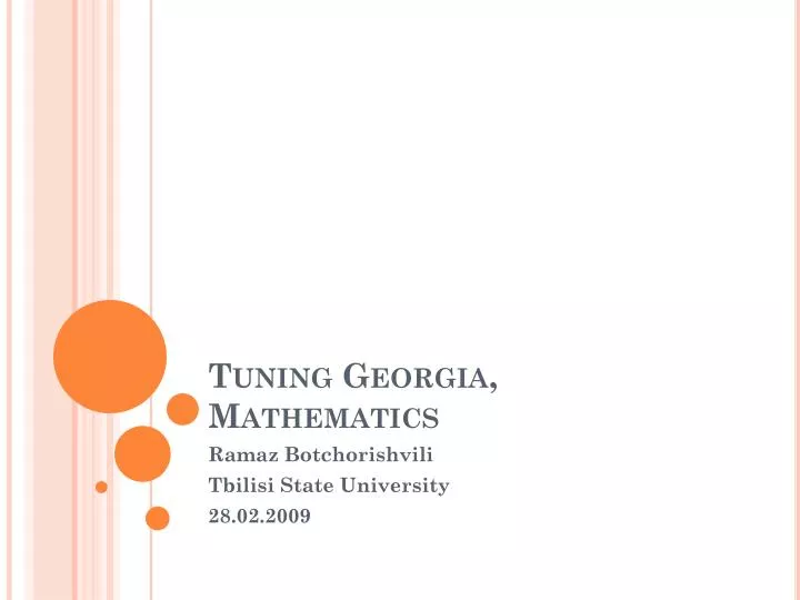 tuning georgia mathematics