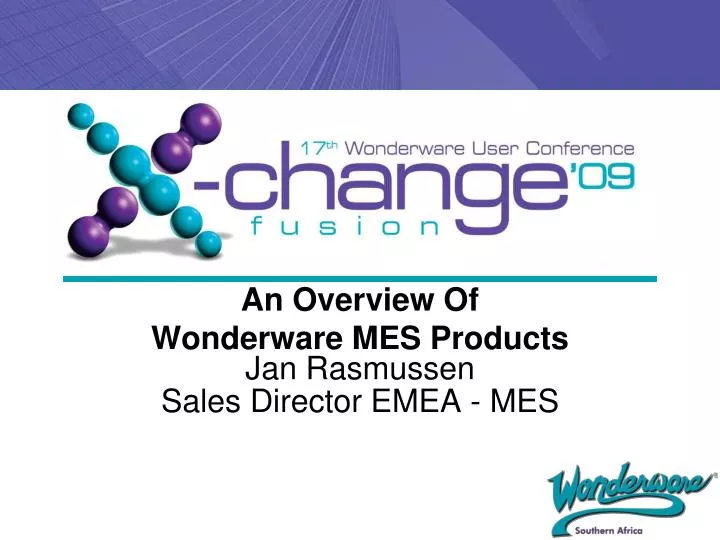 an overview of wonderware mes products