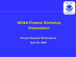NOAA Finance Workshop Presentation