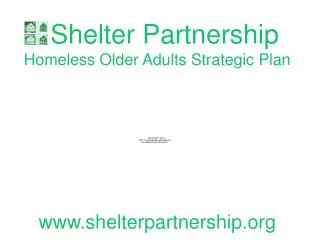 Shelter Partnership Homeless Older Adults Strategic Plan shelterpartnership
