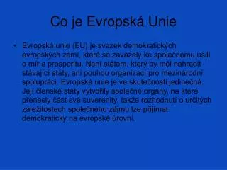 co je evropsk unie