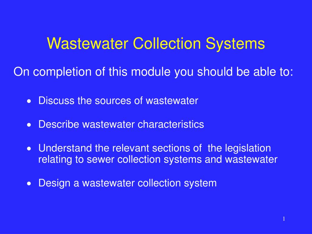 PPT - Wastewater Collection Systems PowerPoint Presentation, free ...