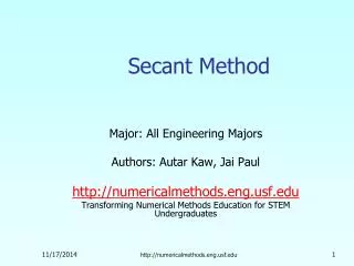 Secant Method