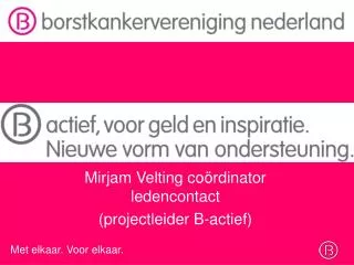 mirjam velting co rdinator ledencontact projectleider b actief
