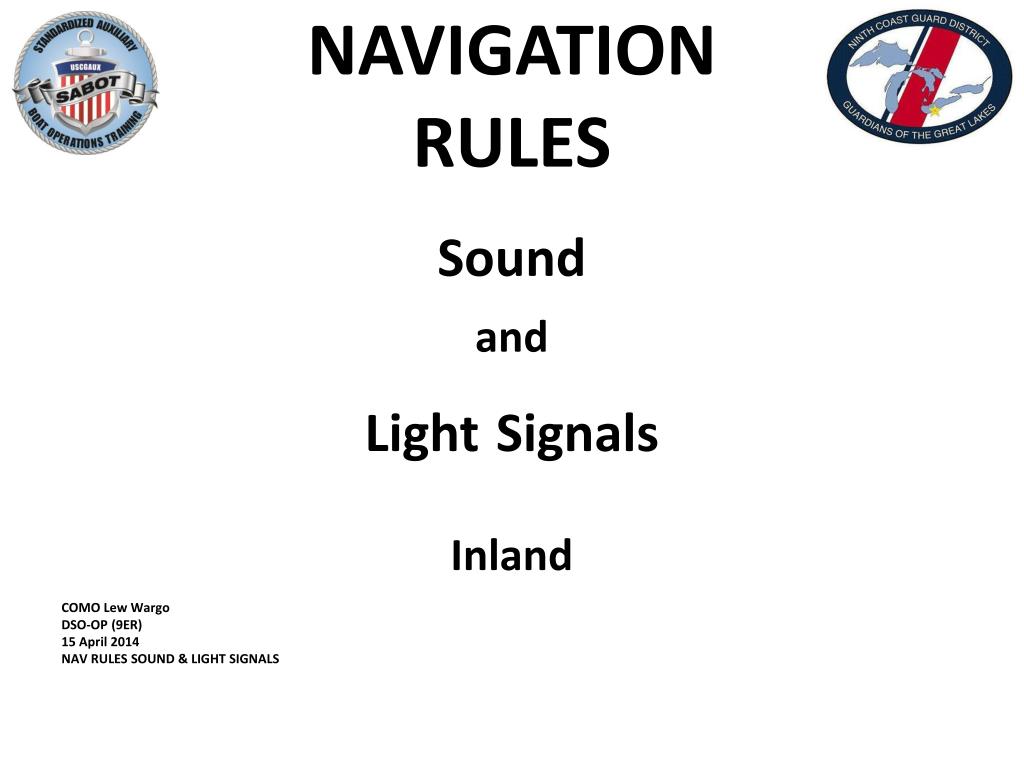 Nav Rules App PPT - NAVIGATION RULES PowerPoint Presentation, free download - ID:6717684