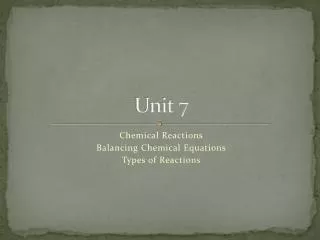 Unit 7