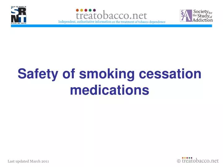 safety of smoking cessation medications