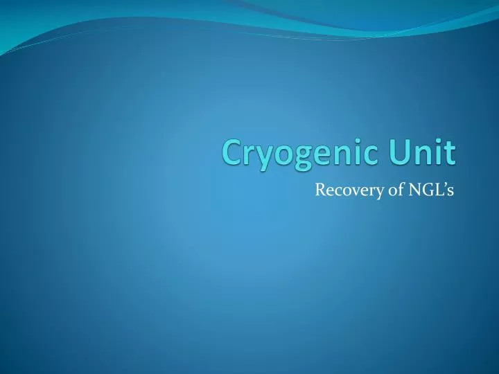 cryogenic unit