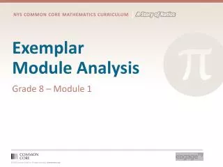 exemplar module analysis