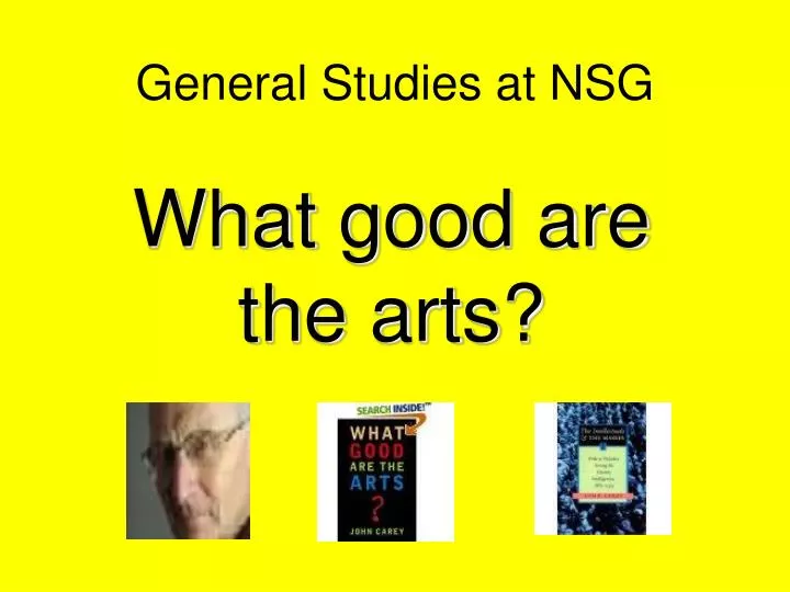 general studies at nsg