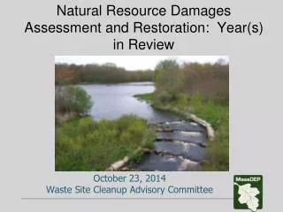 Natural Resource Damages Assessment and Restoration: Year(s) in Review