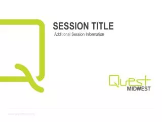 SESSION TITLE
