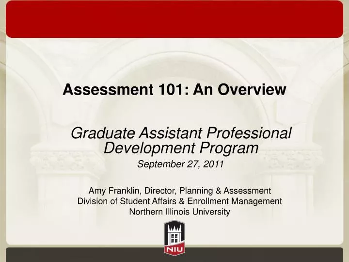 assessment 101 an overview