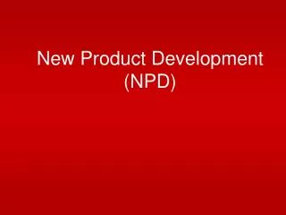 new product development npd
