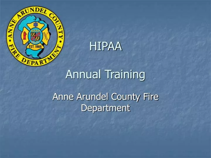 hipaa annual training