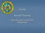 HIPAA Annual Training - slide 1