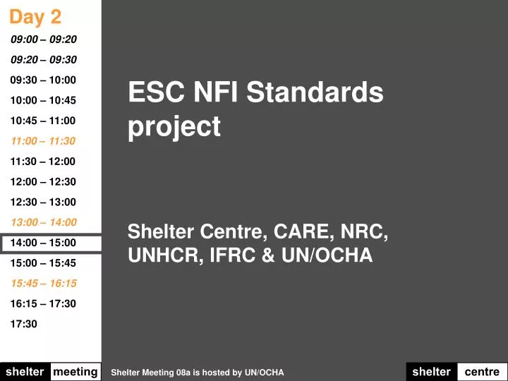 esc nfi standards project