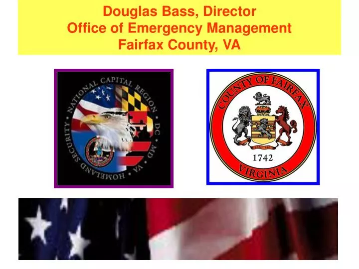 douglas bass director office of emergency management fairfax county va
