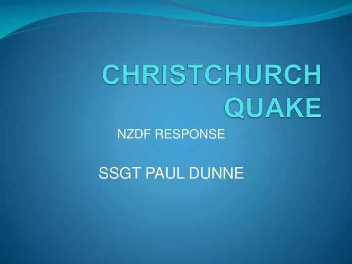 christchurch quake