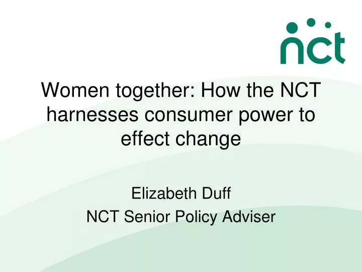 women together how the nct harnesses consumer power to effect change