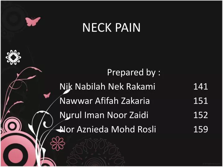 neck pain