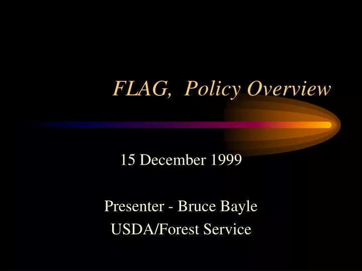 flag policy overview