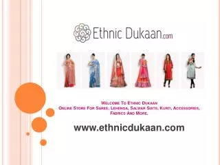 Ethnic dukaan - online shop for sarees and ethnic wears