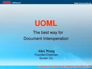 UOML The best way for Document Interoperation