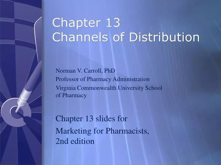 chapter 13 channels of distribution