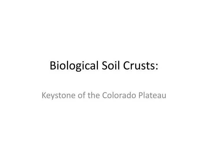biological soil crusts