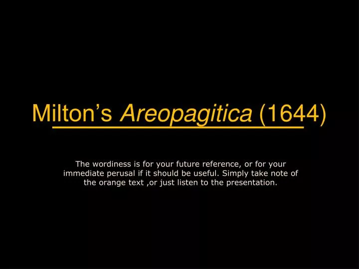milton s areopagitica 1644