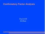 Confirmatory Factor Analysis - slide 1