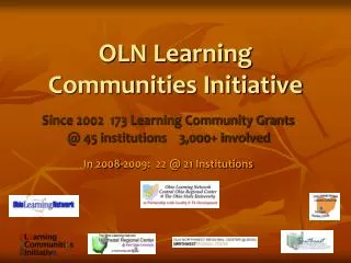 OLN Learning Communities Initiative