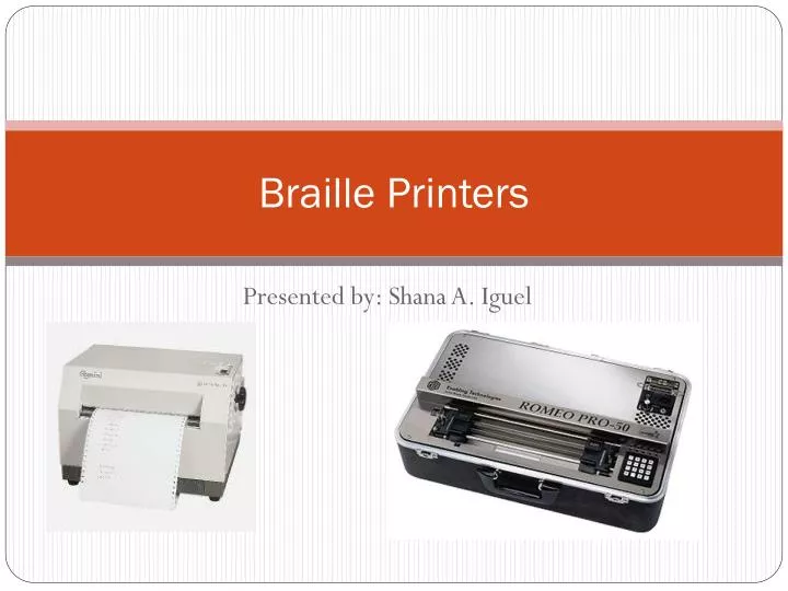 braille printers