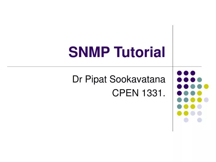 snmp tutorial