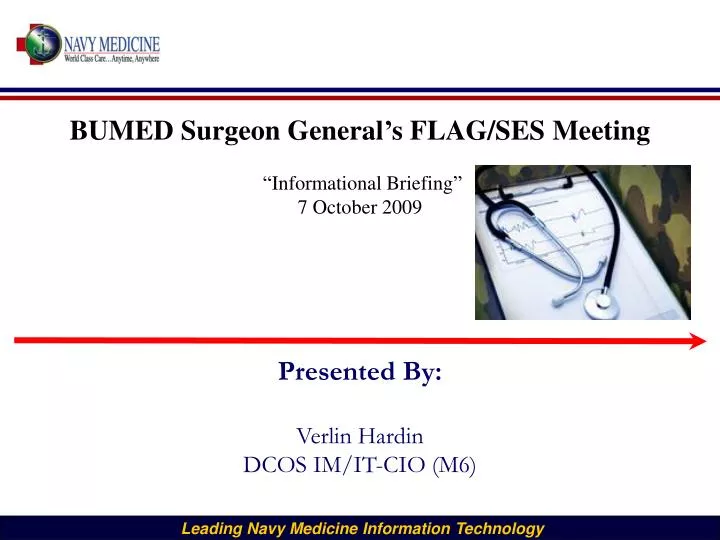 bumed surgeon general s flag ses meeting informational briefing 7 october 2009
