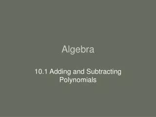 Algebra