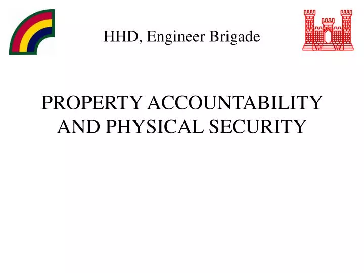 property accountability and physical security