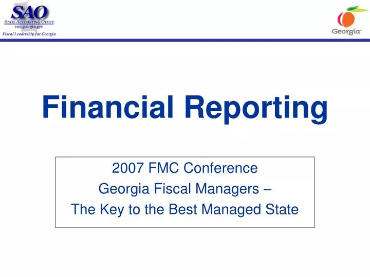 financial reporting