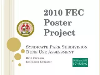 Syndicate Park Subdivision Dune Use Assessment