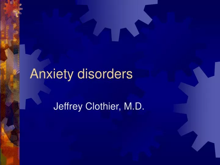 anxiety disorders