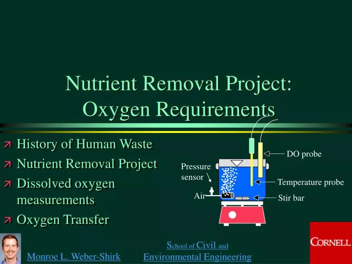 nutrient removal project oxygen requirements