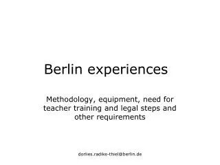 Berlin experiences
