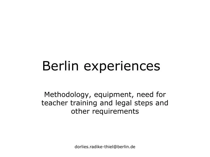 berlin experiences
