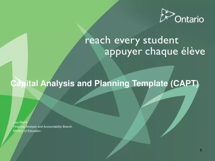 capital analysis and planning template capt