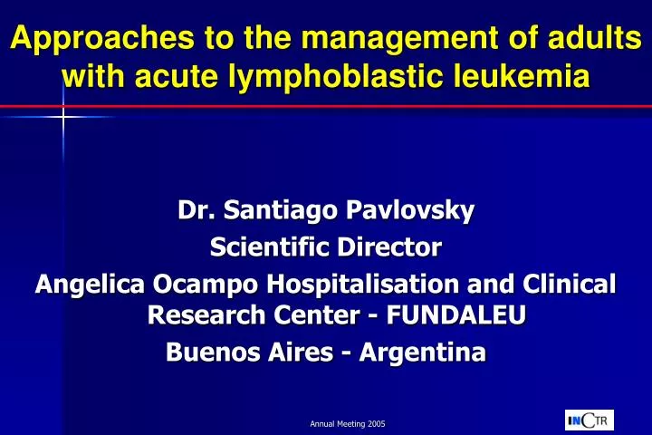 approaches to the management of adults with acute lymphoblastic leukemia