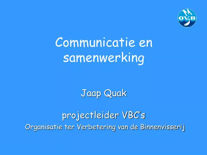 communicatie en samenwerking