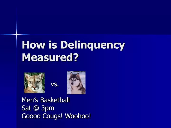how is delinquency measured